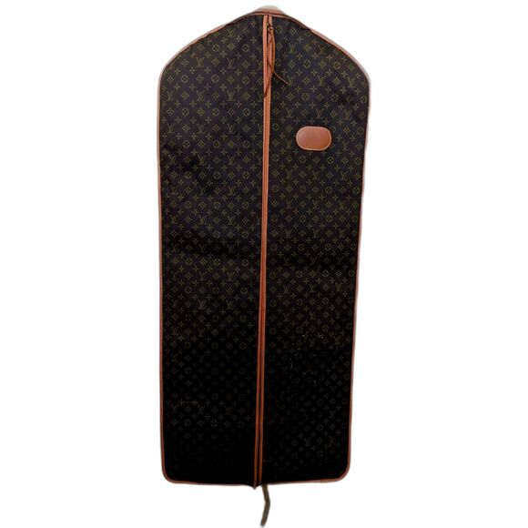 LOUIS VUITTON VINTAGE GARMENT BAG Monogram Brown and Tan Garment Bag - Picture 1 of 5
